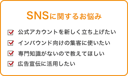 SNSに関するお悩み
